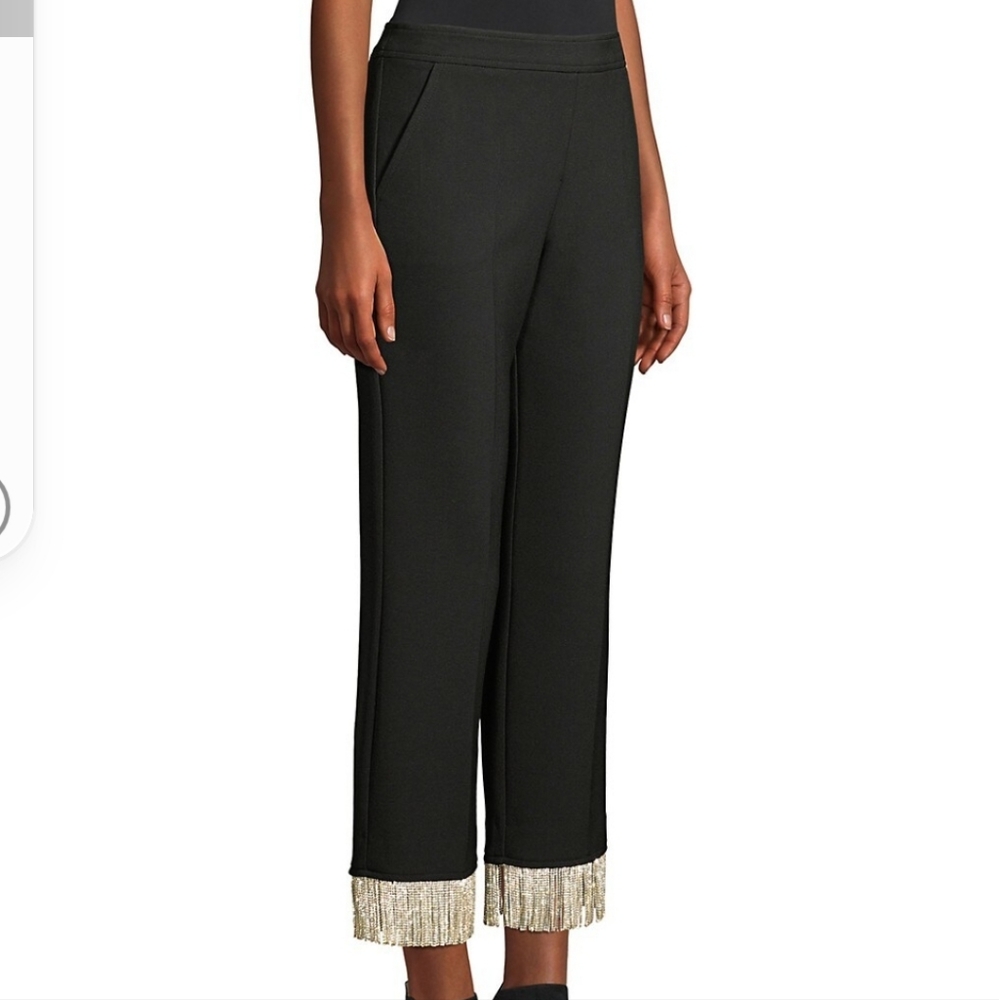 🔥Trina Turk rhinestone trim pants